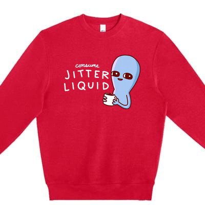 Consume Jitter Liquid Allien Premium Crewneck Sweatshirt