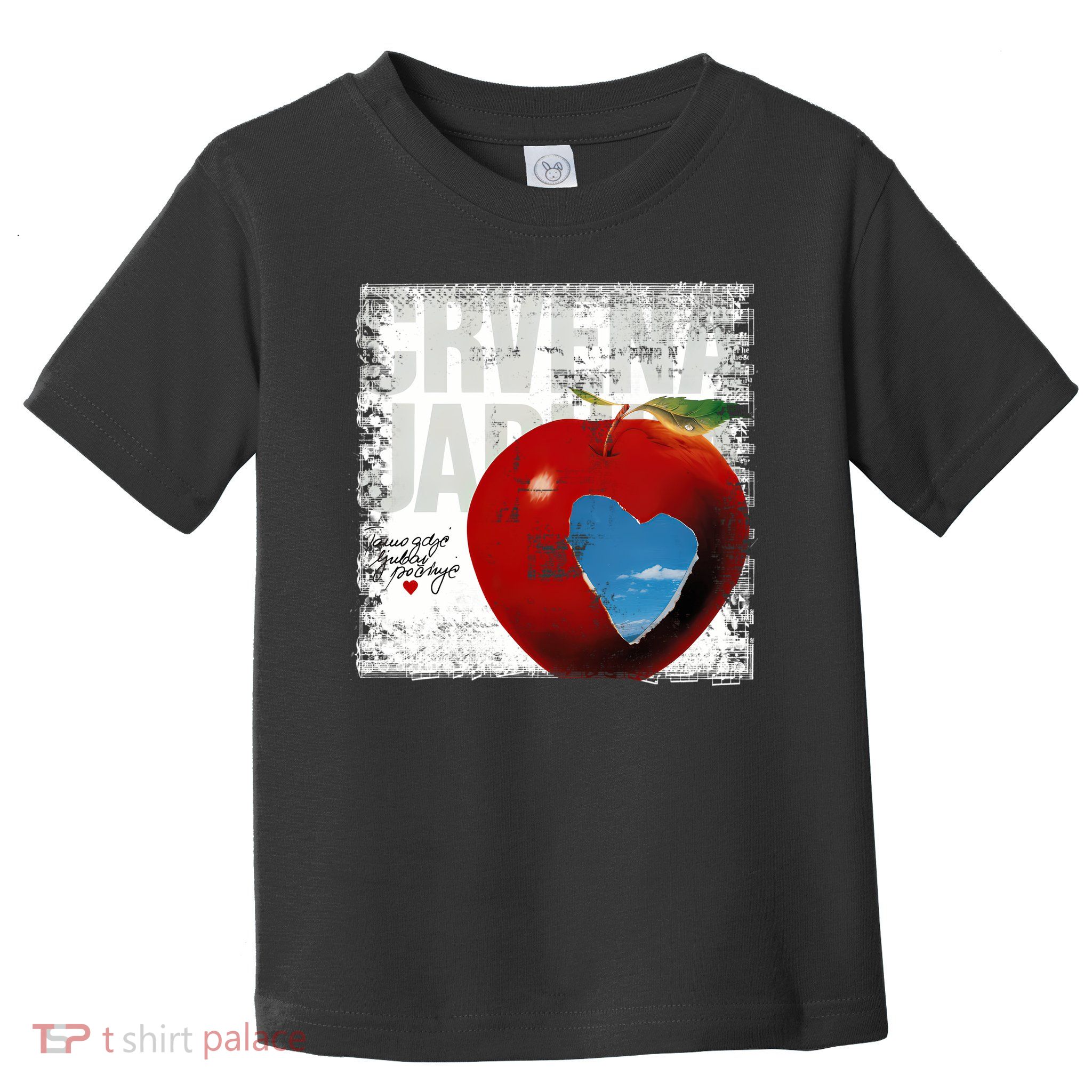 Crvena Jabuka  Lpcover Sarajevo Bosna Music Pop-Rock 70S 80S Yugoslavia Hercegovina Srbija Croatia Hrvatska T-Shirt Toddler T-Shirt