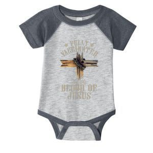 Christian Jesus Lover Fully Vaccinated By The Blood Of Jesus Infant Baby Jersey Bodysuit