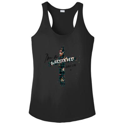 Christian Jesus Lovers Bible Quote John 316 I'm Whosoever Ladies PosiCharge Competitor Racerback Tank