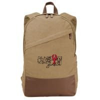 Crawfish Junkie Leopard Cheetah Crawfish Lover Cotton Canvas Backpack