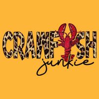 Crawfish Junkie Leopard Cheetah Crawfish Lover Pom Pom 12in Knit Beanie