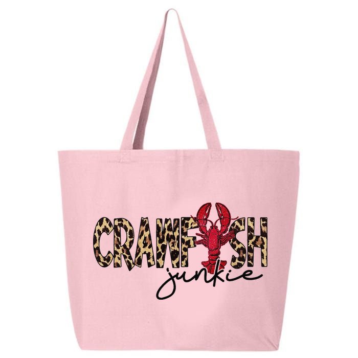 Crawfish Junkie Leopard Cheetah Crawfish Lover 25L Jumbo Tote