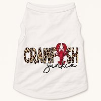 Crawfish Junkie Leopard Cheetah Crawfish Lover Doggie Tank
