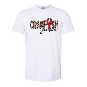 Crawfish Junkie Leopard Cheetah Crawfish Lover Softstyle CVC T-Shirt