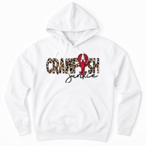 Crawfish Junkie Leopard Cheetah Crawfish Lover Hoodie