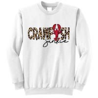 Crawfish Junkie Leopard Cheetah Crawfish Lover Sweatshirt