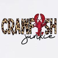 Crawfish Junkie Leopard Cheetah Crawfish Lover Sweatshirt