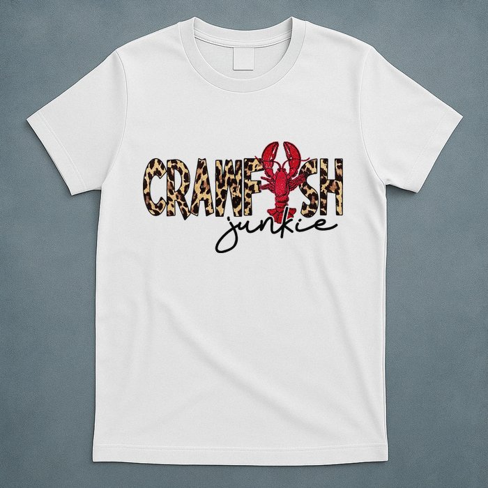Crawfish Junkie Leopard Cheetah Crawfish Lover T-Shirt