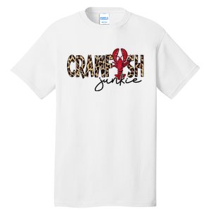 Crawfish Junkie Leopard Cheetah Crawfish Lover Tall T-Shirt