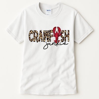 Crawfish Junkie Leopard Cheetah Crawfish Lover Tall T-Shirt