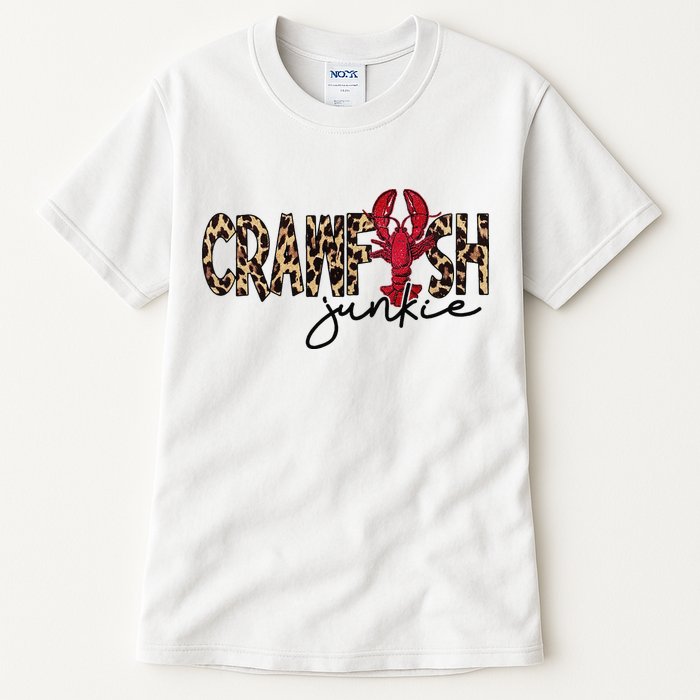 Crawfish Junkie Leopard Cheetah Crawfish Lover Tall T-Shirt