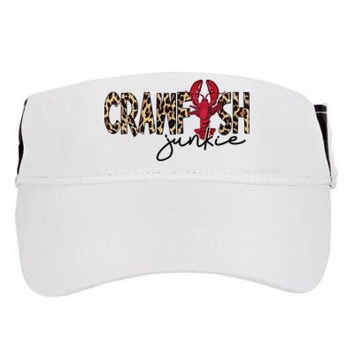 Crawfish Junkie Leopard Cheetah Crawfish Lover Adult Drive Performance Visor