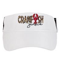 Crawfish Junkie Leopard Cheetah Crawfish Lover Adult Drive Performance Visor