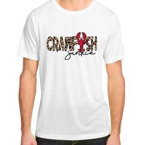 Crawfish Junkie Leopard Cheetah Crawfish Lover Adult ChromaSoft Performance T-Shirt