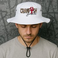 Crawfish Junkie Leopard Cheetah Crawfish Lover Bucket Hat