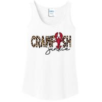 Crawfish Junkie Leopard Cheetah Crawfish Lover Ladies Essential Tank