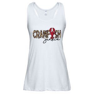 Crawfish Junkie Leopard Cheetah Crawfish Lover Ladies Essential Flowy Tank