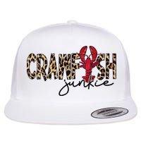 Crawfish Junkie Leopard Cheetah Crawfish Lover Flatbill Hat