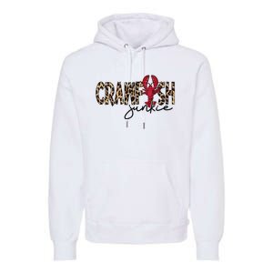 Crawfish Junkie Leopard Cheetah Crawfish Lover Premium Hoodie