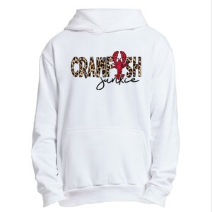 Crawfish Junkie Leopard Cheetah Crawfish Lover Urban Pullover Hoodie