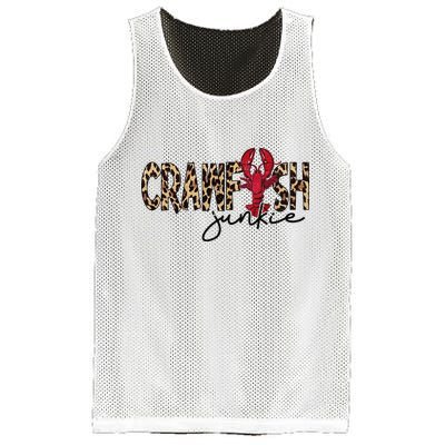 Crawfish Junkie Leopard Cheetah Crawfish Lover Mesh Reversible Basketball Jersey Tank