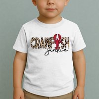 Crawfish Junkie Leopard Cheetah Crawfish Lover Toddler T-Shirt