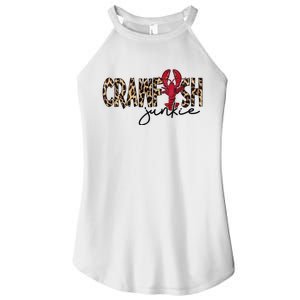 Crawfish Junkie Leopard Cheetah Crawfish Lover Women's Perfect Tri Rocker Tank