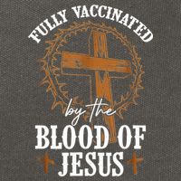 Christian Jesus Lover Fully Vaccinated By The Blood Of Jesus Cotton Canvas Backpack