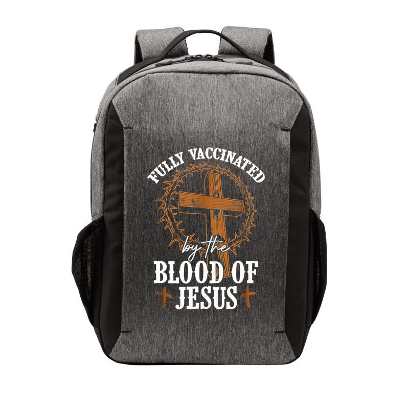 Christian Jesus Lover Fully Vaccinated By The Blood Of Jesus Vector Backpack