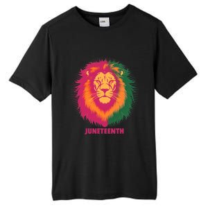 Celebrate Junenth Lion African American Freedom Day 1865 Great Gift Tall Fusion ChromaSoft Performance T-Shirt