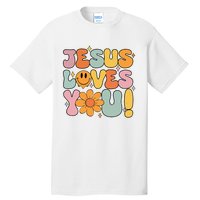 Christian Jesus Loves You Groovy Girl Women Gift Tall T-Shirt