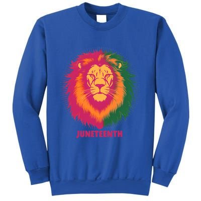 Celebrate Junenth Lion African American Freedom Day 1865 Gift Sweatshirt