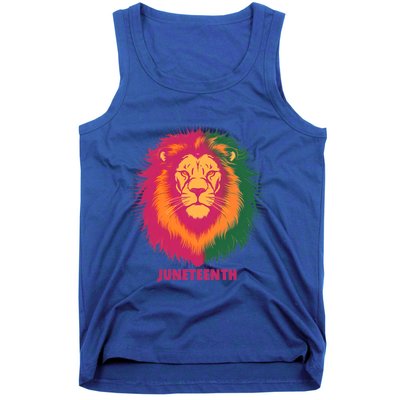 Celebrate Junenth Lion African American Freedom Day 1865 Gift Tank Top