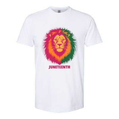 Celebrate Junenth Lion African American Freedom Day 1865 Gift Softstyle CVC T-Shirt