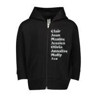 Clair Joan Maxine Jessica Olivia Annalise Molly Jax Toddler Zip Fleece Hoodie