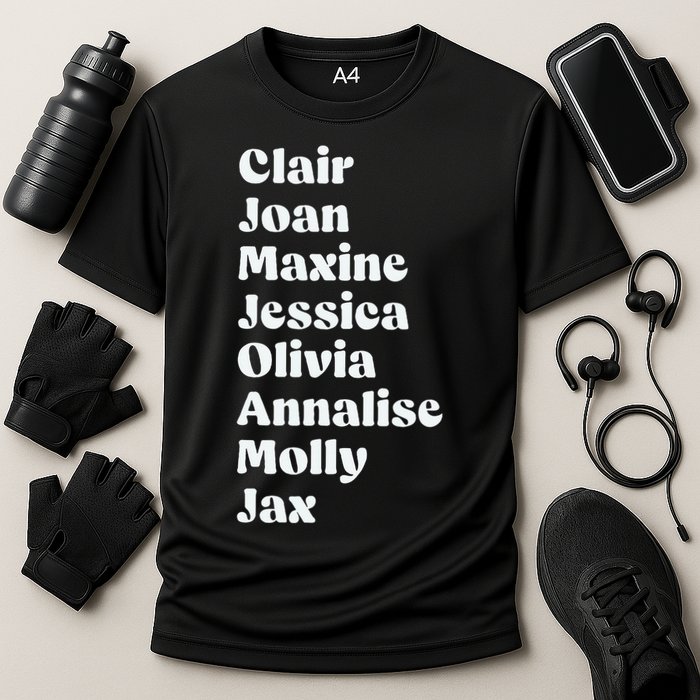 Clair Joan Maxine Jessica Olivia Annalise Molly Jax Cooling Performance Crew T-Shirt