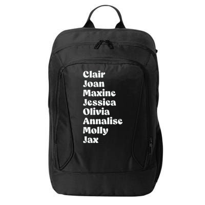 Clair Joan Maxine Jessica Olivia Annalise Molly Jax City Backpack