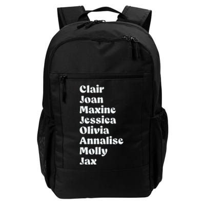 Clair Joan Maxine Jessica Olivia Annalise Molly Jax Daily Commute Backpack