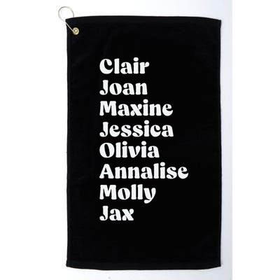 Clair Joan Maxine Jessica Olivia Annalise Molly Jax Golf Towel