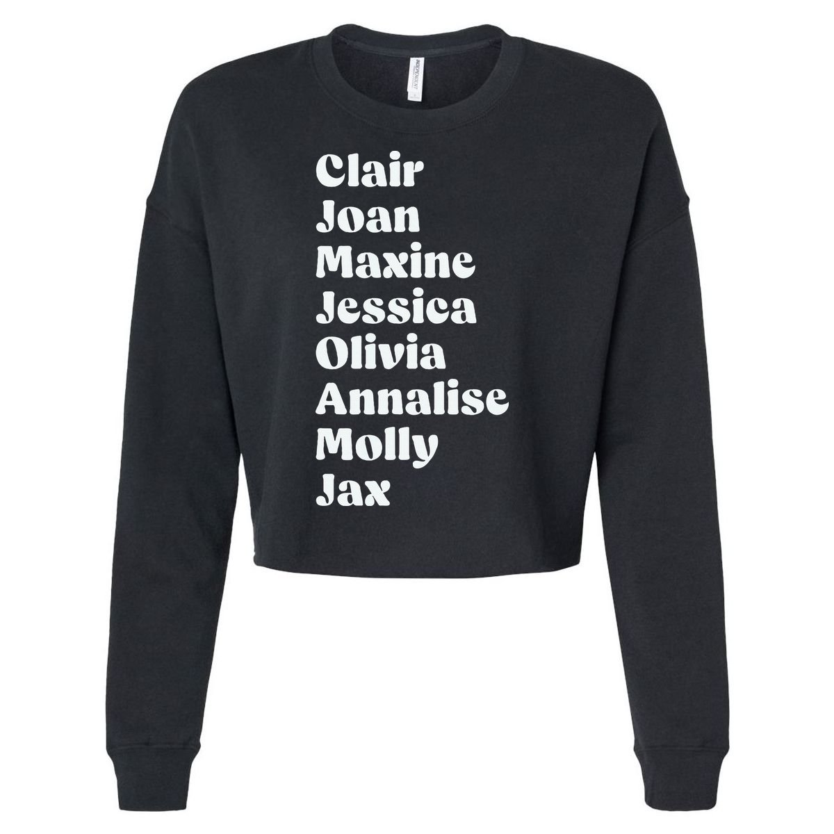 Clair Joan Maxine Jessica Olivia Annalise Molly Jax Cropped Pullover Crew