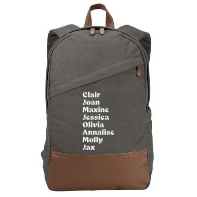 Clair Joan Maxine Jessica Olivia Annalise Molly Jax Cotton Canvas Backpack