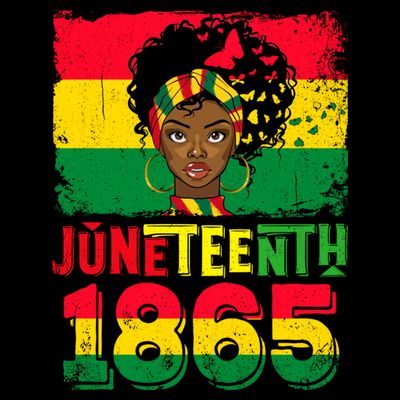 Celebrate Juneteenth Messy Bun Black Women 1865 Juneteenth T-Shirt