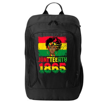 Celebrate Juneteenth Messy Bun Black Women 1865 Juneteenth City Backpack
