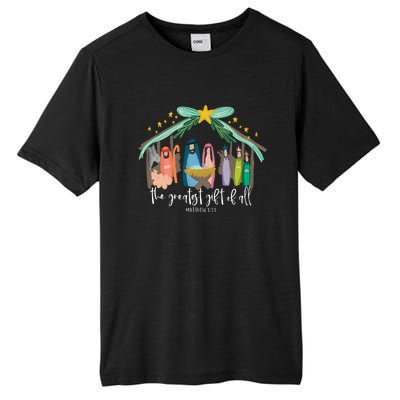 Christian Jesus Merry Christmas Xmas Holiday Pajamas Family Tall Fusion ChromaSoft Performance T-Shirt