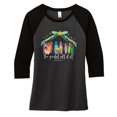 Christian Jesus Merry Christmas Xmas Holiday Pajamas Family Women's Tri-Blend 3/4-Sleeve Raglan Shirt