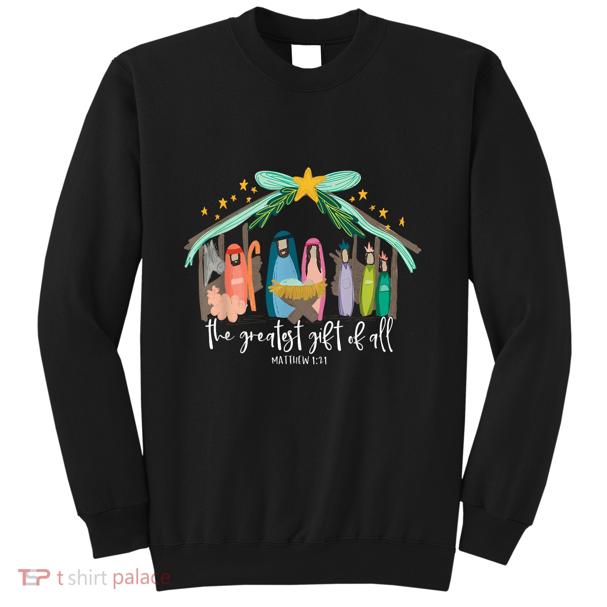 Christian Jesus Merry Christmas Xmas Holiday Pajamas Family Sweatshirt