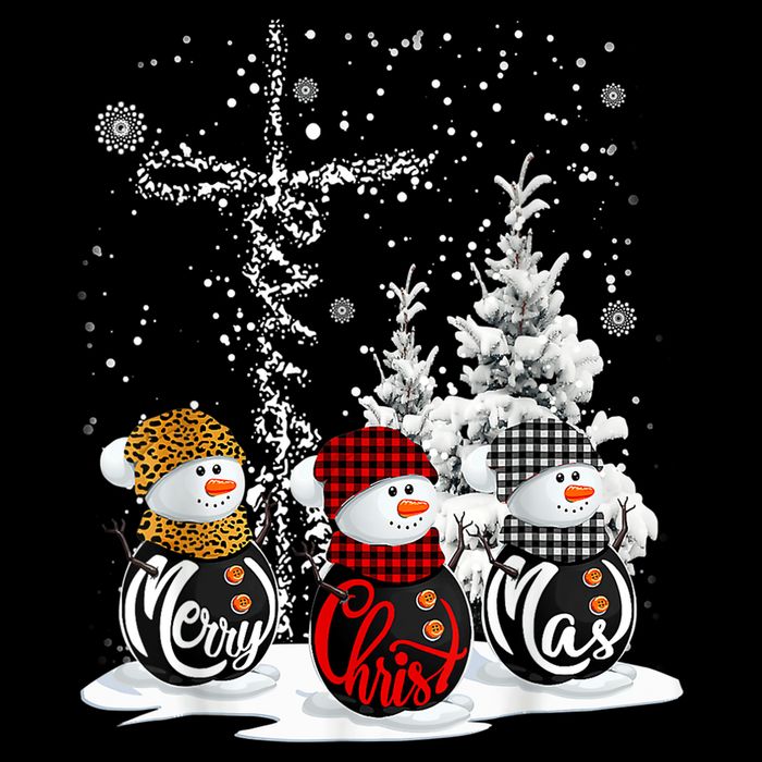 Cross Jesus Merry Christmas Snowman Funny Xmas For Christian 16 in Basic Backpack