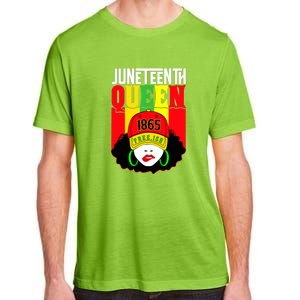 Celebrate Juneteenth Messy Bun Black Women Queen Juneteenth Gift African Pride Adult ChromaSoft Performance T-Shirt