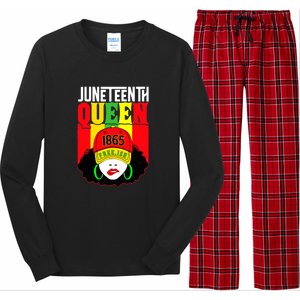 Celebrate Juneteenth Messy Bun Black Women Queen Juneteenth Gift African Pride Long Sleeve Pajama Set